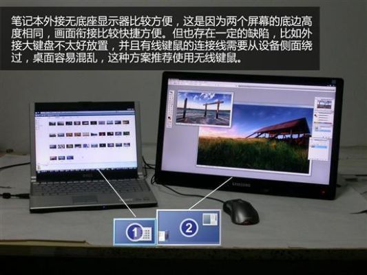 如何使用笔记本连接显示器，实现双屏显示